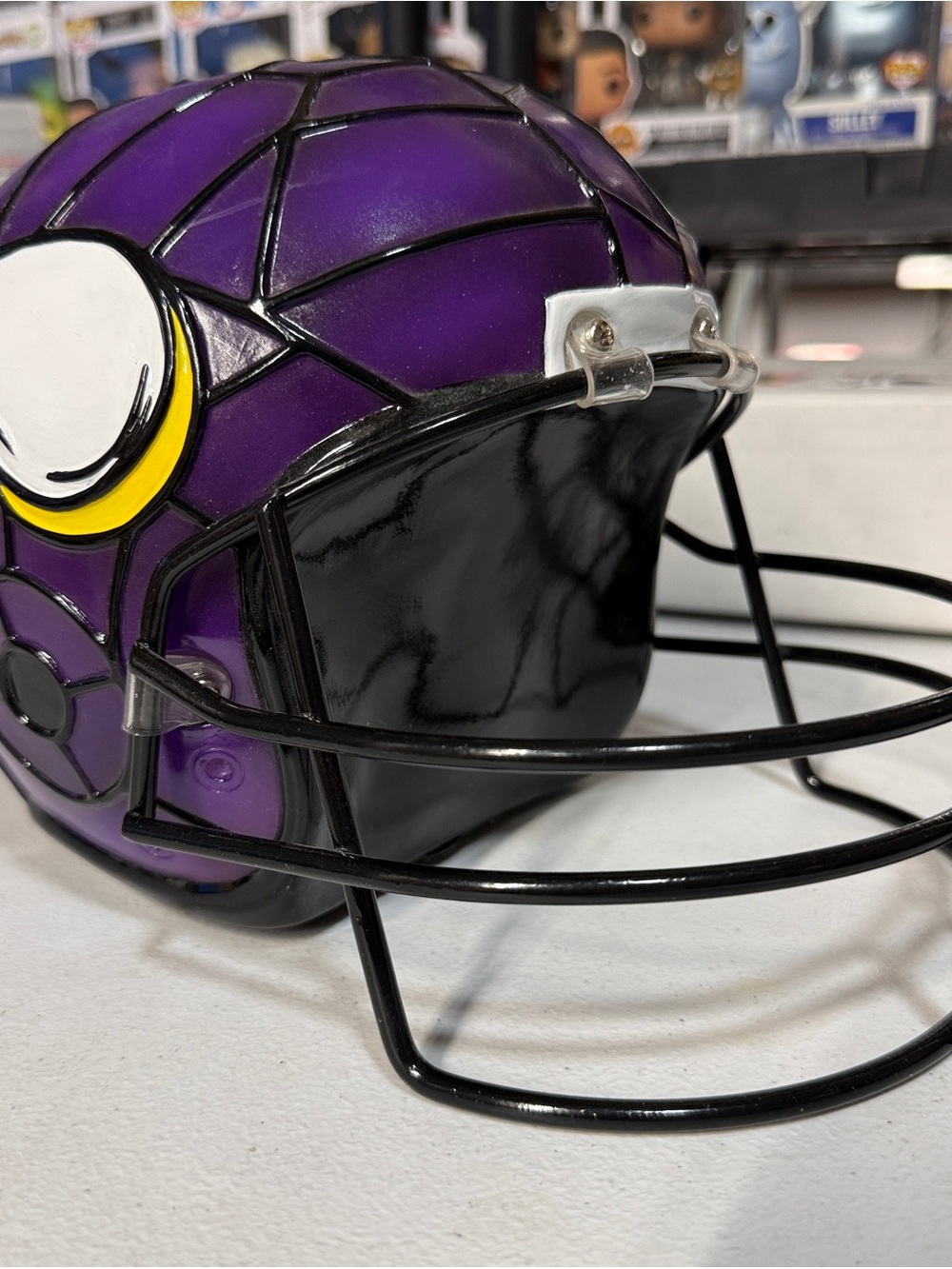 Minnesota Vikings Helmet Display Stand NFL Decor
